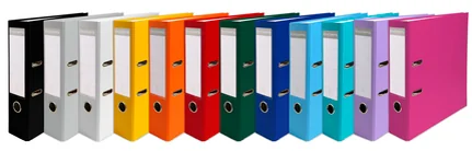 EXACOMPTA Classeur à levier PP Premium, A4, 80 mm, assorti - lot de 20 - OEM 918400B