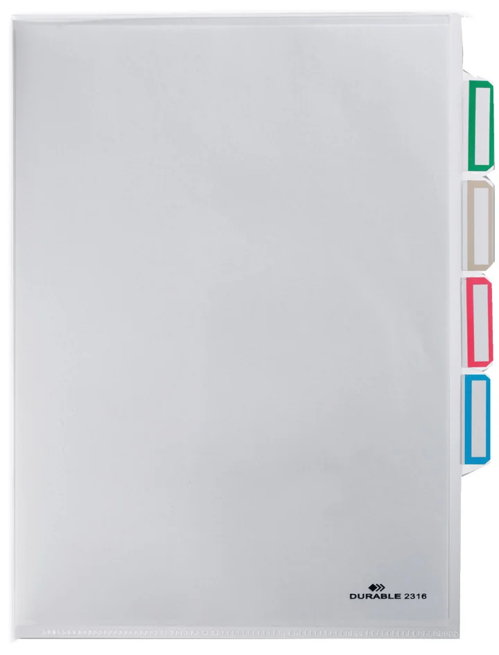 DURABLE Pochette d'organisation, A4, en PP, transparent - OEM 2316-19