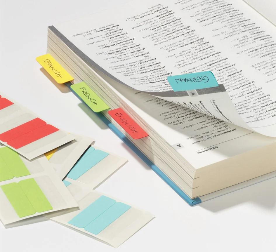 DURABLE Note adhésive Quick Tab Duo, en PET, couleurs - OEM 8406-00