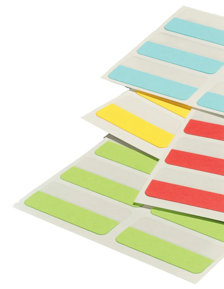DURABLE Index repositionnable Quick Tab, assorti - OEM 8405-00