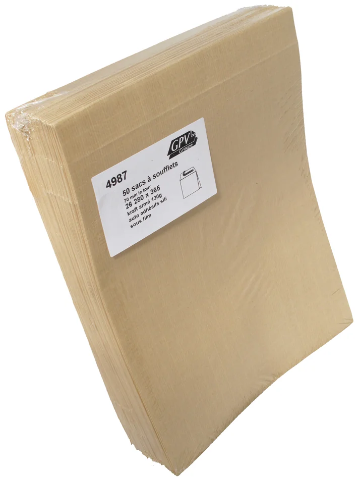 GPV Pochettes à soufflets, C4, 229 x 324 mm, kraft armé - OEM 4928
