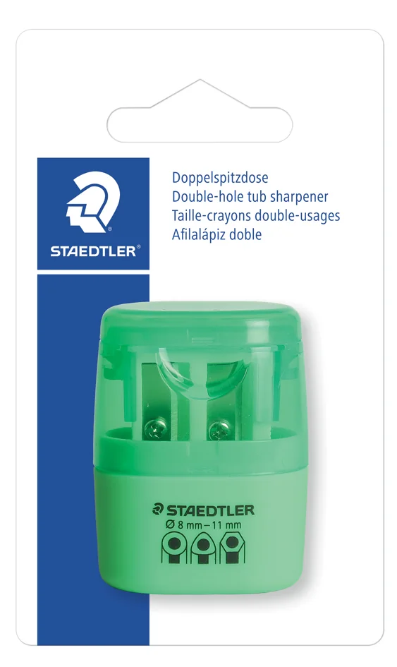 STAEDTLER Taille-crayon à 2 trous 51260F, vert néon - OEM 51260F50BK