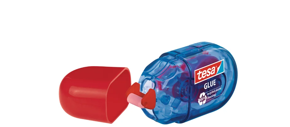 tesa ecoLogo Mini roller de colle jetable, permanent - OEM 59819