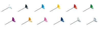 EXACOMPTA Epingles de signalisation à tête plate, assorti - OEM 14572E