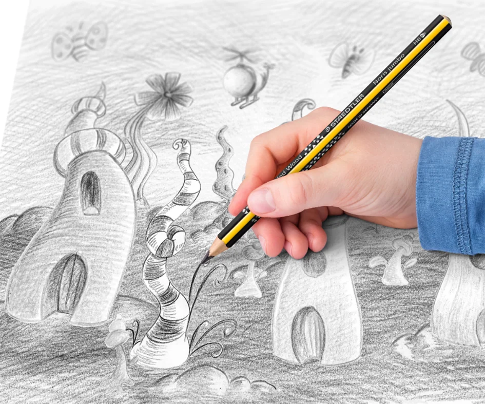 STAEDTLER Crayon de papier Noris jumbo, degré de dureté: HB - OEM 119-HB