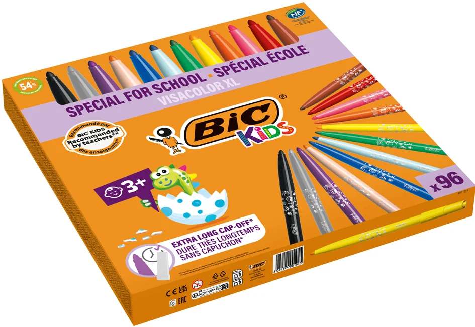 BIC KIDS Feutre Visacolor XL ecolutions, Class Pack - OEM 526295