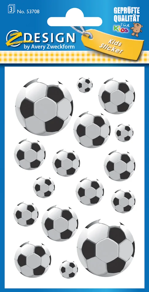 Avery Zweckform AVERY Zwerckform Sticker ZDesign KIDS 'Football' - OEM 53708