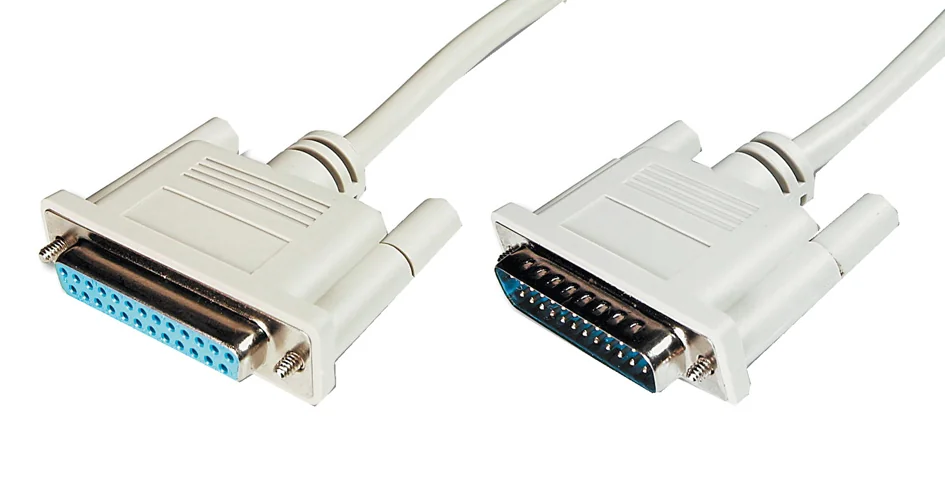 DIGITUS Câble Sub-D 25 broches, mâle - femelle, 2,0 m - OEM AK-610201-020-E