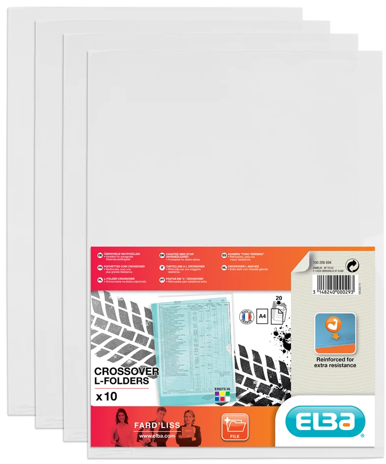 ELBA Pochettes coin Fard'Liss, format A4, PVC 0,18 mm - OEM 100206694