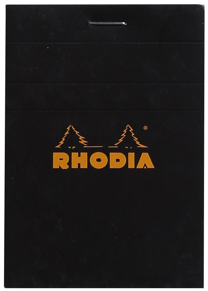 RHODIA Bloc agrafé No. 11, format A7, quadrillé 5x5, noir - OEM 112009C
