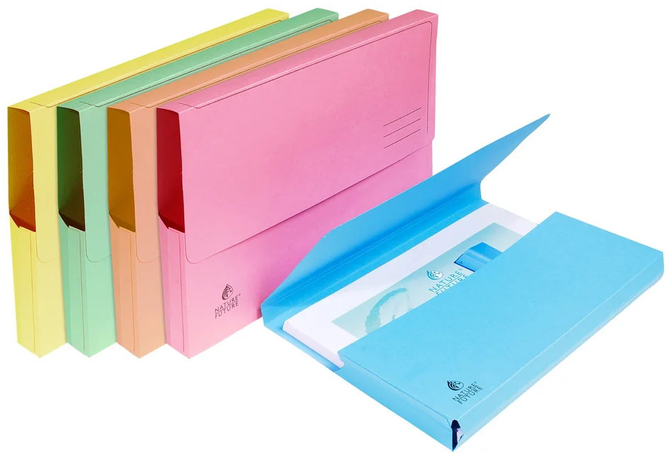 EXACOMPTA Pochette document Jura pastel, A4, rose - lot de 50 - OEM 46778E