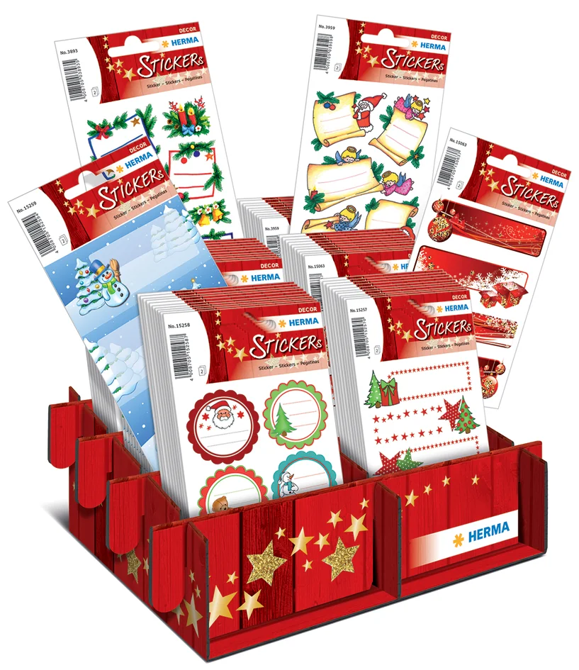HERMA Autocollants de Noel cadeaux'', présentoir de comptoir - OEM 15256