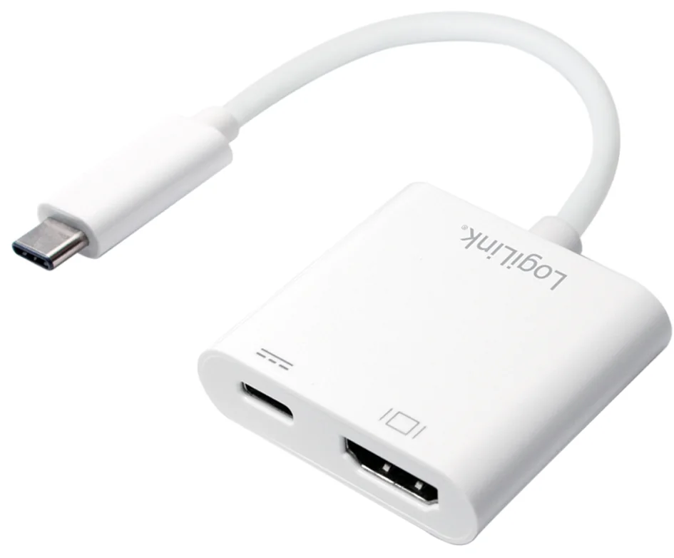 LogiLink Adaptateur de charge USB-C - HDMI, blanc - OEM UA0257
