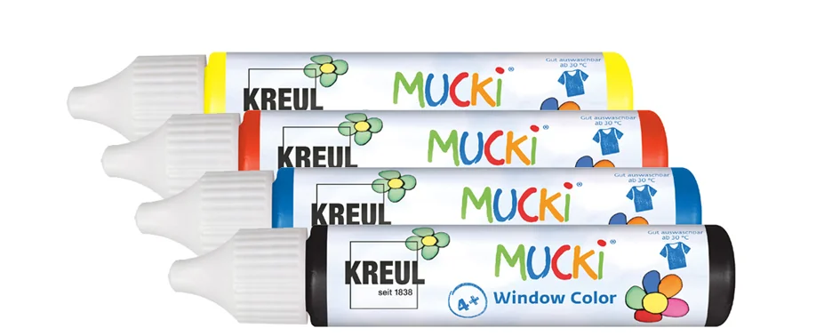 KREUL Window Color Pen 'MUCKI', kit de 7 - OEM 24451