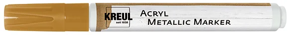 KREUL Marqueur 'Acryl Metallic' médium, pointe ogive, argent - OEM 46262