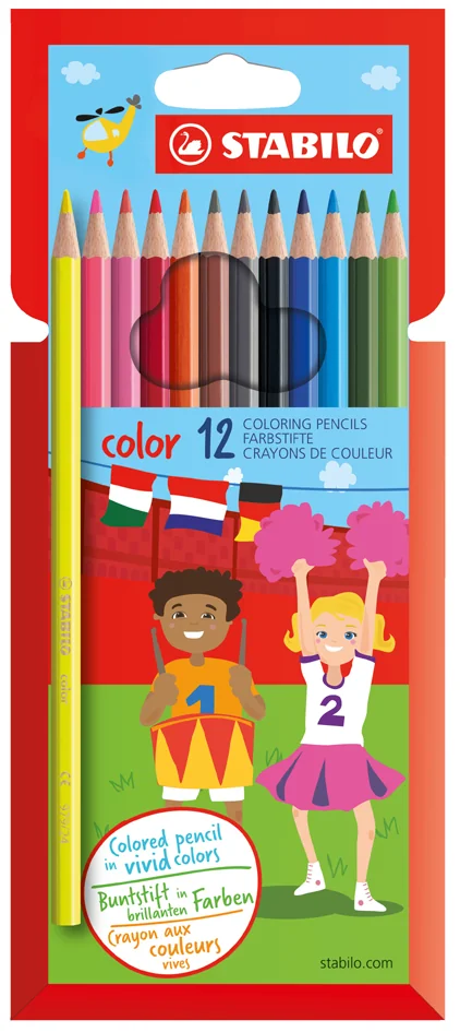 STABILO Crayons de couleur color, hexagonal, étui en carton - OEM 1930/77-01