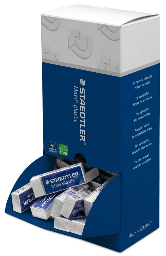 STAEDTLER Gomme plastique Mars plastic, présentoir de 40 - OEM 526 50CA40