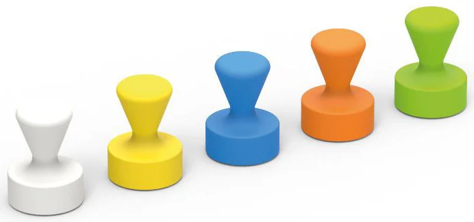 MAUL Aimant néodyme, quille, diamètre: 12 mm, couleurs - OEM 6168599