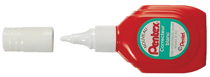 Pentel Flacon correcteur ZLC1W, blanc, contenu: 18 ml - OEM ZLC1-WE