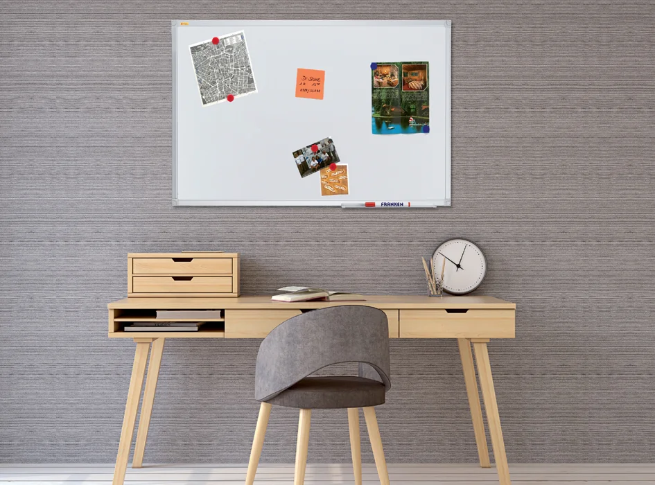 FRANKEN Tableau blanc X-tra!Line, laqué, 1.800 x 900 mm - OEM SC3107 – Image 2