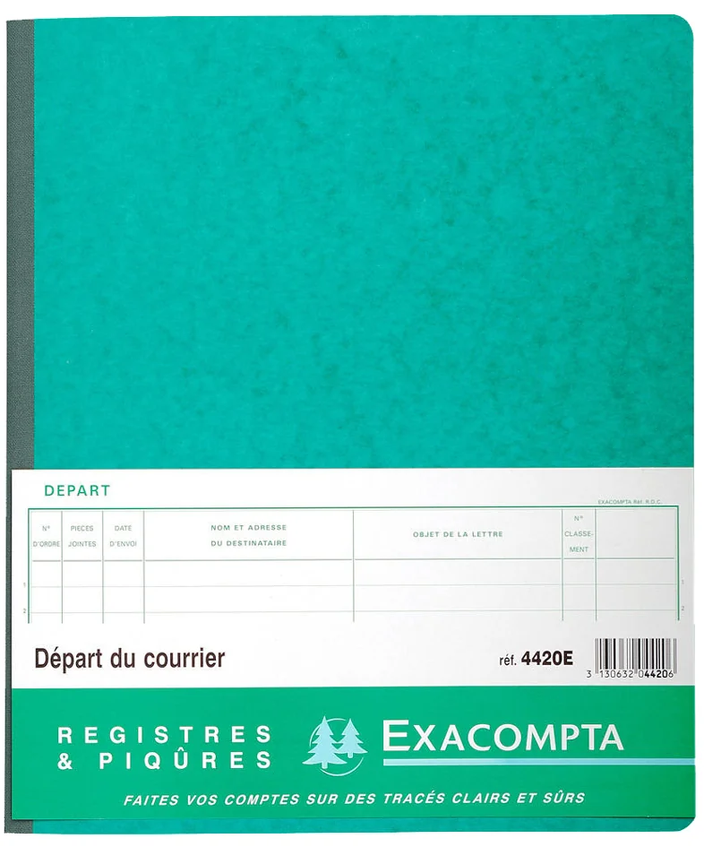 EXACOMPTA Piqûre 'Départ du courrier', 80 pages - OEM 4420E
