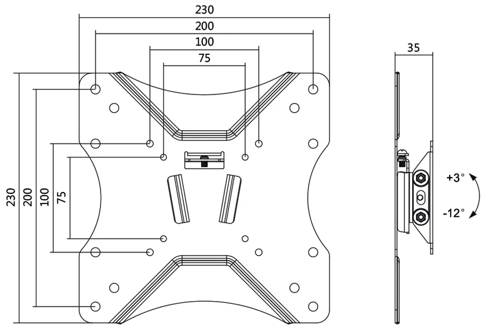 LogiLink Support mural pour téléviseur, inclinable, pour - OEM BP0005