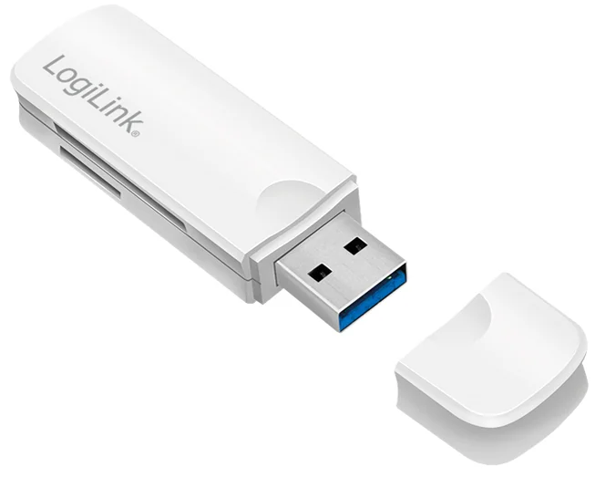 LogiLink Mini lecteur de cartes USB 3.0, blanc - OEM CR0034A