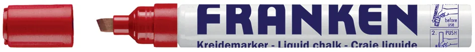 FRANKEN Craie liquide, largeur de tracé: 2-5 mm, rouge - OEM ZKM 01