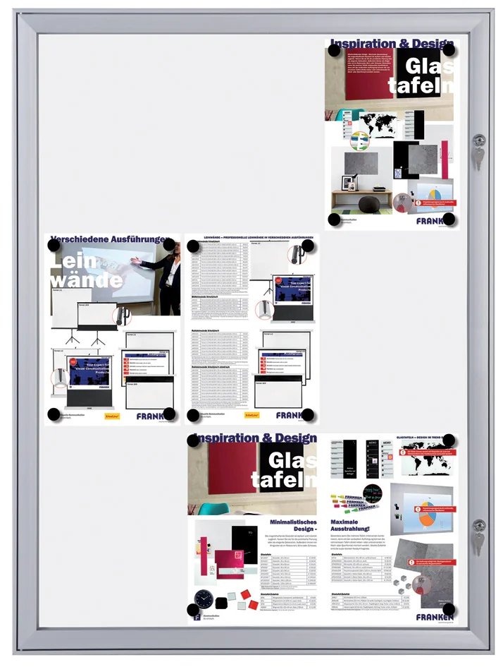 FRANKEN Vitrine d'affichage SECURITY 9 x A4, ininflammable - OEM SKB9S