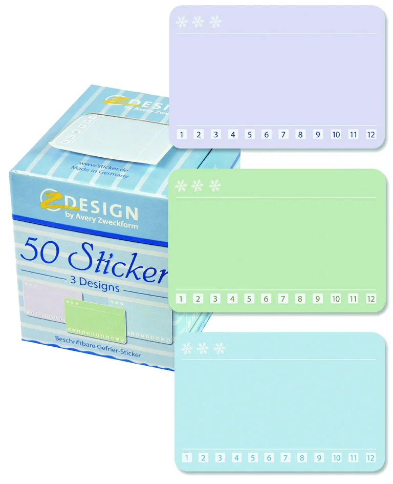 AVERY Zweckform ZDesign Sticker sur rouleau 'mois congélat.' - OEM 56822