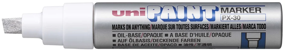 uni-ball Marqueur permanent PAINT PX30, blanc - OEM PX30 BL