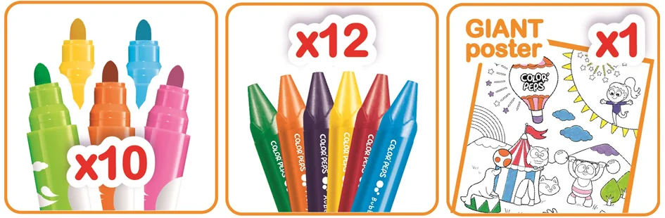 Maped ma première valise à dessin COLOR'PEPS, 23 pièces - OEM 897416
