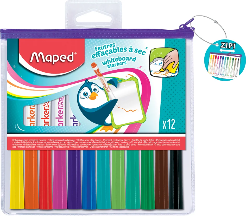 Maped Marqueur pour tableau blanc Marker'Peps, étui de 12 - OEM 741817