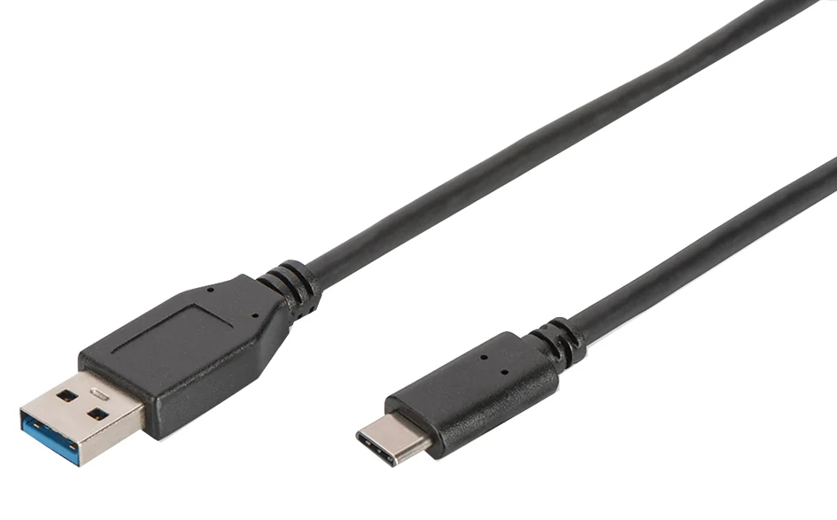 Digitus ASSMANN Câble USB 2.0, USB-C mâle - USB-A mâle, 1,0 m - OEM DB-300136-010-S