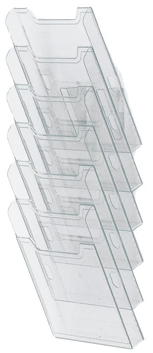 EXACOMPTA Trieur mural, A4 vertical, 6 cases, transparent - OEM 64758D