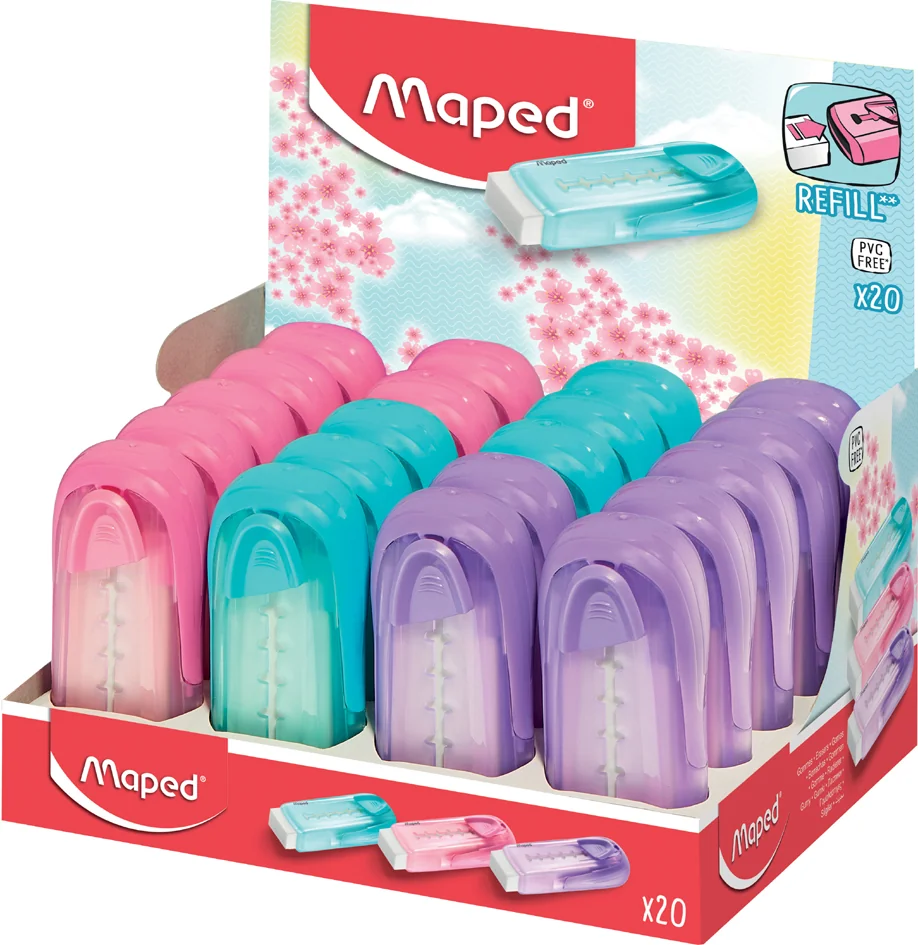 Maped Gomme en plastique Universal Gom Stick Pastel - lot de 20 - OEM 122011