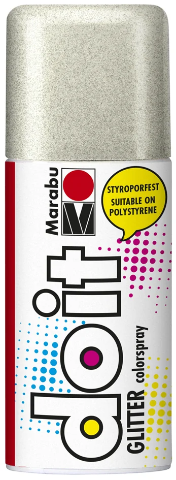 Marabu Peinture aérosol do it GLITTER, argent paillette - OEM 21075006582