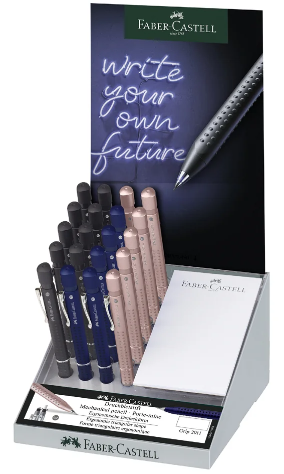 FABER-CASTELL Porte-mines GRIP 2011, dans un présentoir - OEM 131220