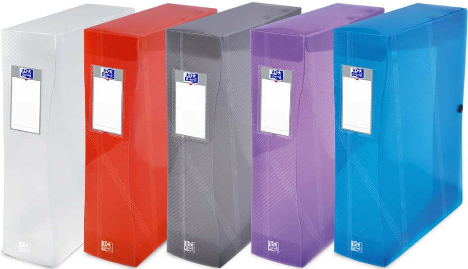 Oxford Boîte de classement HAWAI, A4, dos: 60 mm, assorti - lot de 6 - OEM 100200162