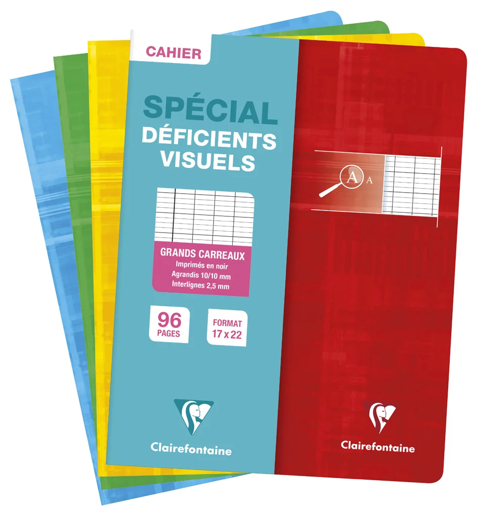 Clairefontaine Cahier piqûre 240 x 320 mm, Seyès agrandi - OEM 63396C