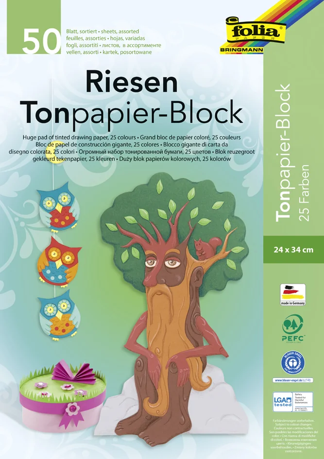 folia Papier de couleur, (L)240 x (H)340 mm - OEM 655