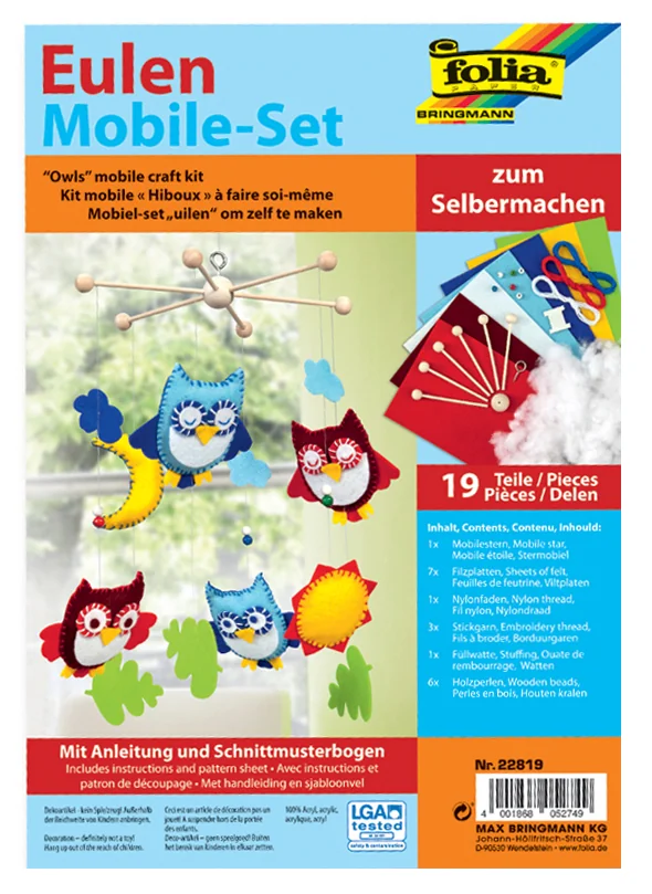 folia Set mobile 'Hiboux', 19 pièces - OEM 22819