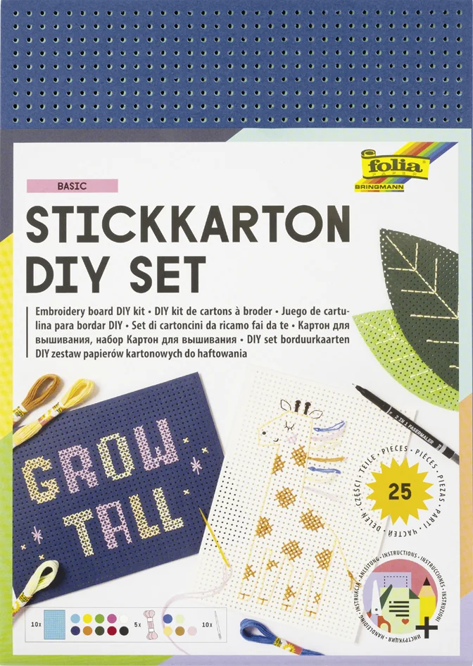 folia Kit de carton à broder, 175 x 245 mm, 300 g/m2 - OEM 23419