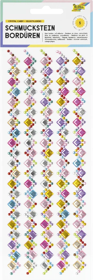 folia Bordure en strass 'Candy 1', autocollant - OEM 12324
