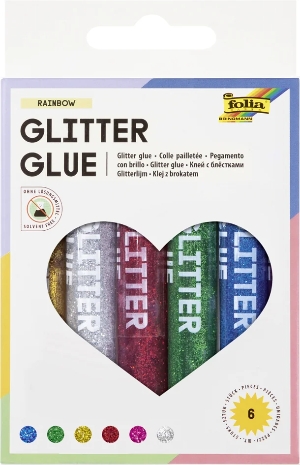 folia Colle pailletée ' Glitterglue', 9,5 ml, couleurs - OEM 570 – Image 3
