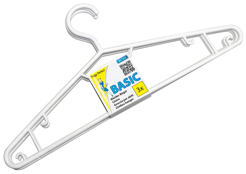 Peggy Perfect Cintre en plastique avec barre, paquet de 3 - OEM 90164