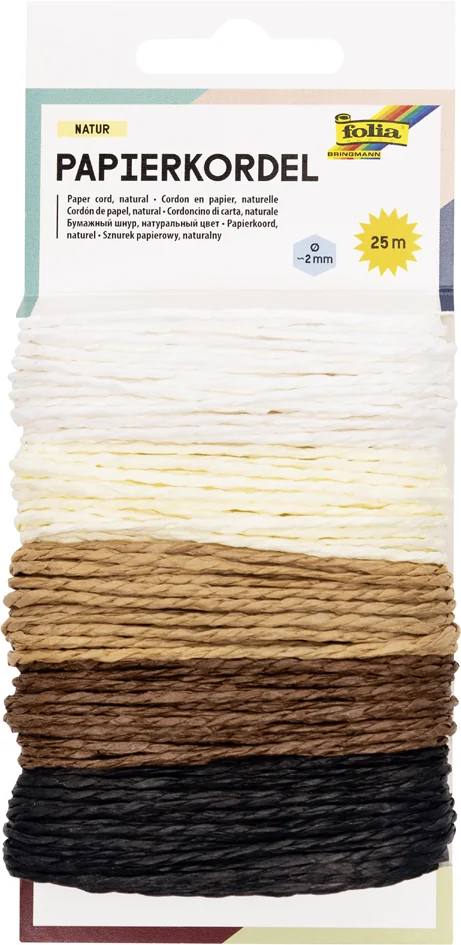 folia Cordon en papier COLORE, 5 m, assorti - OEM 12221