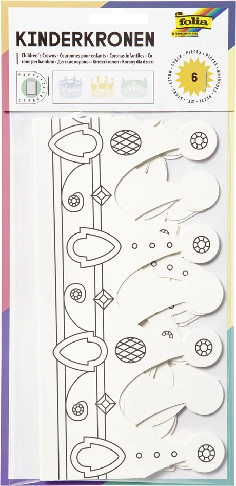 folia Couronnes pour enfants en carton, different modèles - OEM 23309