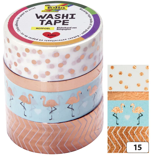 folia Rubans autocollants déco Washi-Tape HOTFOIL ARGENT - OEM 26417