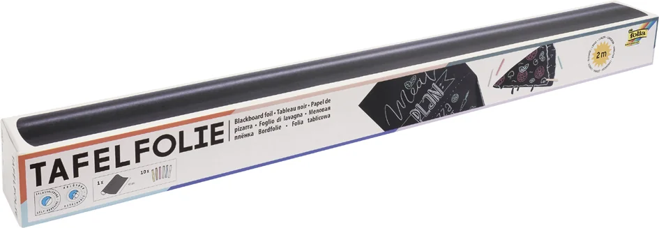 folia Film tableau, en PVC, 450 mm x 2 m, noir, 135 mu - OEM 390090